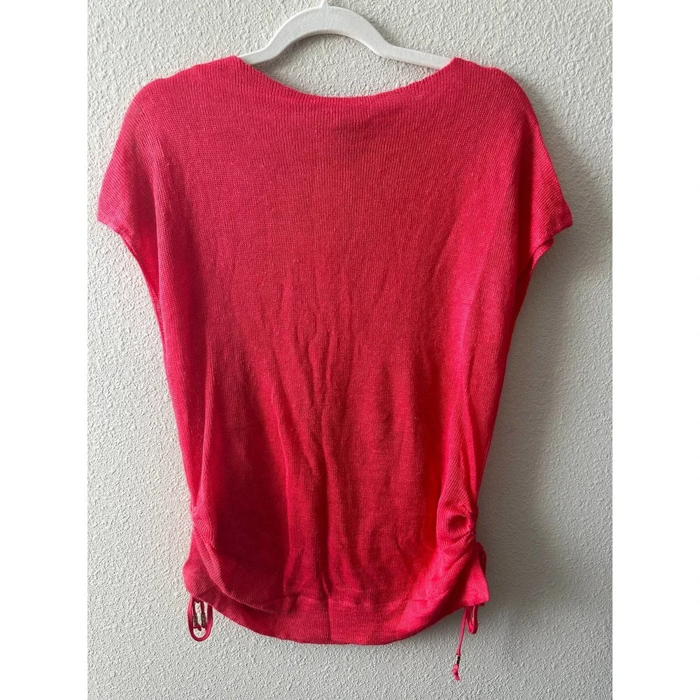 Tommy Bahama Women’s Alana Linen Side Tie V-Neck Sweater - Picture 11 of 13